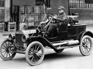Early automobile photo